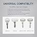 Hather Universal Golf Cart Key Set – 8 Replacement Keys for EZGO, Club Car, Yamaha+ 4 Key Rings – Compatible with OEM# 1012505, 17063-G1, JU2-H2511-00, JU6-H2511-10