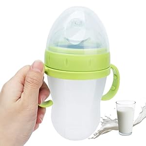 Baby Food Feeder Infant Fließende Lebensmittelflaschen Silikon Unisex Food Squeeze Bottle Kid Food Dispensing Löffel Infant Self Feeding Tool Kindergeschirr