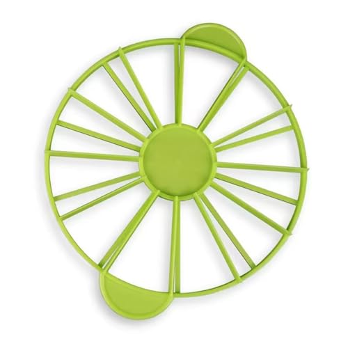 Odoukey Cake Cutter Slicer,Cake Divider 13x1 Inch Round Cake Divider Cutter PP Cake Cutter Slicer Easy to Use & Clean Green Cake Slicer for Home Restaurant Chef Baking Supplies