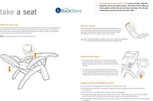 Human Touch Perfect Chair "Pc-420" Premium Full Grain Leather Hand-Crafted Zero-Gravity Dark Walnut Manual Recliner, Ivory #TOP7