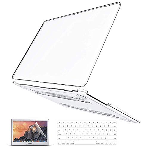 MacBook Pro 13 Case 2020 2019 2018 2017 2016 Release A2159/A1989/A1706/A1708, Anban Ultra-Slim Crystal Clear Plastic Hard Shell Cover with Keyboard & Screen Protector for Mac Pro 13 With/No Touch Bar