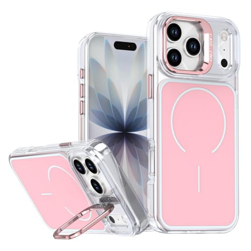 iPhone 12 Pro Max�p�P�[�X �����}�O�l�b�g�� �N���A �J���t���{�[�_�[ ���C�����X�[�d�J�o�[ �s���N iPhone 12 Pro Max�p