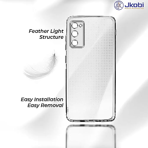Image of Jkobi Back Cover for Samsung Galaxy S20 FE 4G | S20 FE 5G (Silicone Clear Shockproof Case with Camera Protection | Soft and Flexible | Transparent)