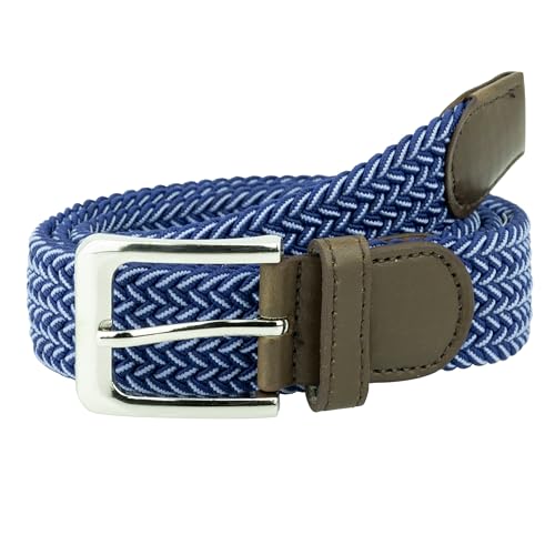 Image of Canvas Elastic Fabric Woven Stretch Multicolored Braided Belts