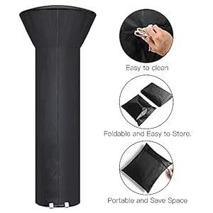 Patioheatercoverwaterproofwithzipperandstoragebagoutdoorheatercoverhasdustproofwindresistantuvresistantsnowresistantfeaturesforpatioheater89heightx33domex19base Urban Country Home Decor Patio heater cover waterproof with zipper and storage bagoutdoor heater cover has dustproofwind resistantuv resistantsnow resistant features for patio heater 89 height x 33 dome x 19 base urban country home decor