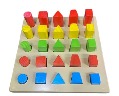 Image of Wooden Peg Board for Occupational Therapy | Multi Color Peg Board 25 Pegs for Rehabilitation | Physiotherapy & Rehabilitation of Autistic and Cerebral Palsy Patients