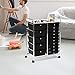 Giantex 15 Drawer Rolling Storage Cart Tools Scrapbook Paper Office School Organizer, Black