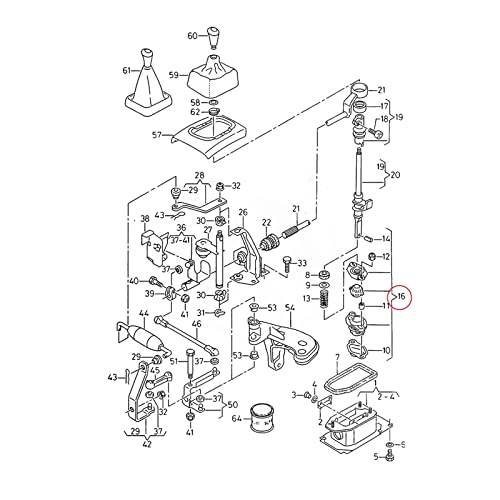 HIGGEL 15 Pz/set Adatto for VW Golf Mk1 17 Mk2 1G