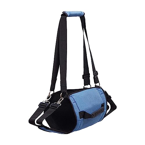 犬用リフトハーネススリングリハビリサポートハーネス犬障害者シニア犬用33 cmx77 cm, 青, 33x77 cm
