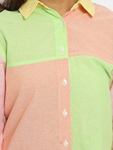 Image of Natilene Girl's Geometric Regular Fit Shirt