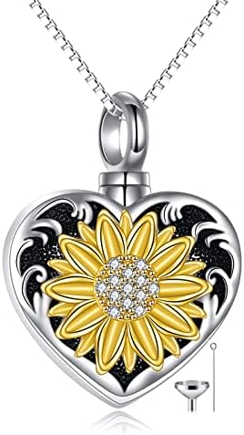 YAFEINI Celtic Knot Urn Necklaces for Ashes Sterling Silver Heart Guardian Angel Wings Urn Necklaces Cremation Memory Jewelry for Women Men