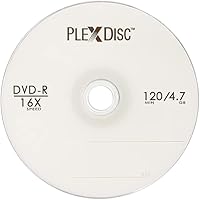 Vista 2 de PlexDisc DVD-R 4.7GB 16x Logo Branded Disco de medios grabables - 100 discos husillo (FFP) 632-815-BX