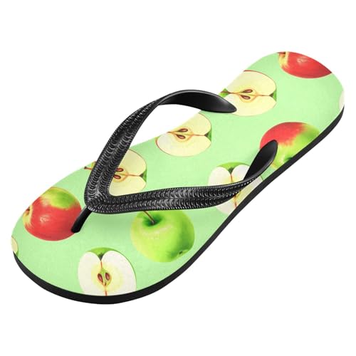 Green Red Fruits Flip Flops for Beach Thong Sandals Anti-slip Lightweight Beach Slippers for Summer Outdoor Travel2
