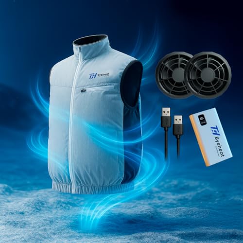Cooling Vest with Fans – USB Rechargeable Fan Vest for Summer, Lightweight Airflow Jacket for Outdoor Work, & Sports2