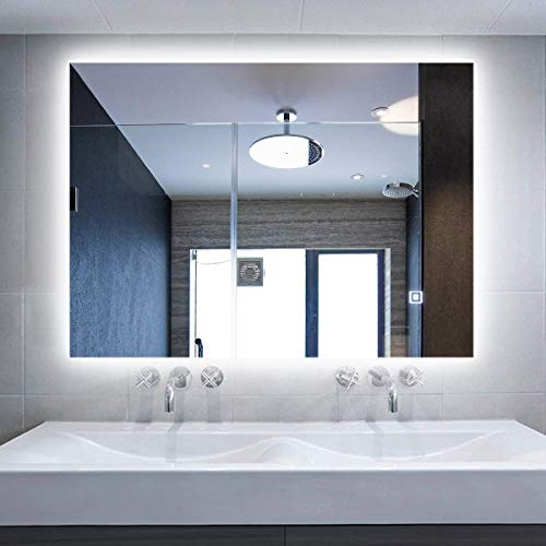 Alice Dimmable LED Backlit Mirror Illuminated Bathroom Mirror with Anti-fog Function and Touch