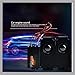NATEFEMIN 1/10 RC Car Engine Sound Simulator, Dual Speakers Engine Sound Simulated System for 1/10 RC Car Vehicle Model