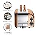 Dualit Classic 2 Slice NewGen Toaster - Stainless Steel - Hand Built in the UK - Replaceable ProHeat elements - Defrost Bread - Mechanical Timer - Copper Classic Toaster