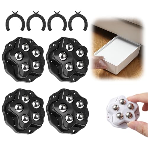 Dropshipping Paste Type Stainless Steel Caster Wheels Universal Pulley Set Of 4 For Furniture Cooker Appliance - Go Dropship