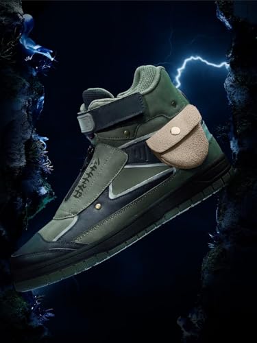 Image of The Souled Store Naruto Shippuden: Sasuke Men and Boys Purple PU Upper Lace Up High Top Sneakers