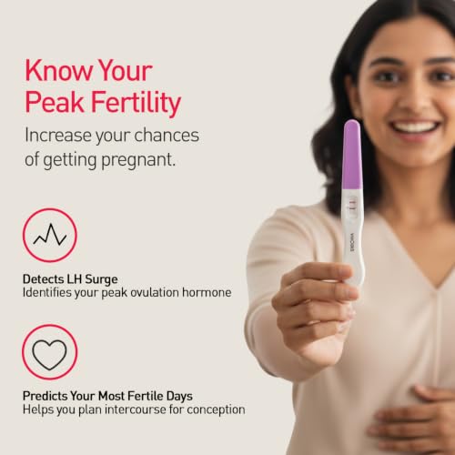 Image of Sirona OvuRx Midstream Urine LH Ovulation Test Kit for Women (Pack of 5) | Pregnancy Planning & Fertility Test | Rapid & Accurate Results in 5 Mins | Single Step Ovulation Kit Pack for Home