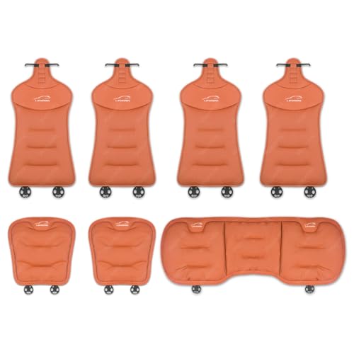 レヴォーグ カークッション 車 シートカバー レザー 防水 防汚 カーシート クッション レヴォーグ VM系 VN系 トハイエンド 運転 腰枕 背もたれ 通気性 運転席 助手席 後部座席 車 座布団 四季汎用 柔らかい(オレンジ,2個前席シートクッション+