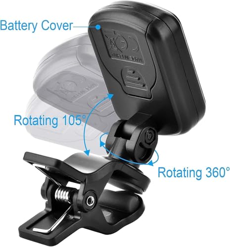 Image of IMAGINEA Guitar Tuner Clip-On for Acoustic, Electric, Bass & Ukulele - Digital Chromatic Tuning with LCD Display + Metal Capo & 5 Premium Pick - Portable Guitar Accessories Kit for Beginners & Players