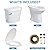 Two-Piece Toilet with Elongated Bowl, 19" ADA Height for Bathrooms, Soft Close Seat, Toilet with 1.28 Siphonic Flush, White