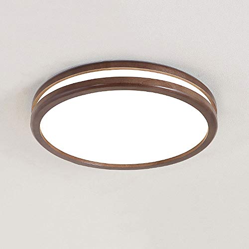 Lámpara de techo de madera LED para iluminar techos bajos sin deslumbrar