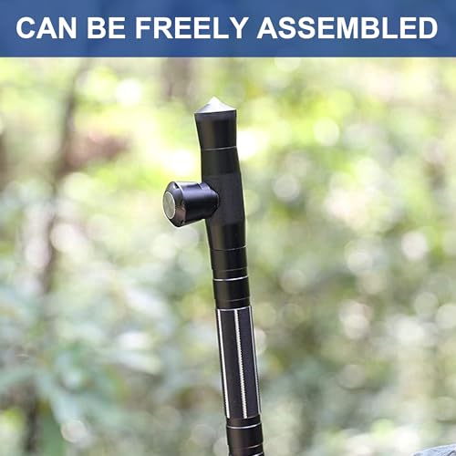 aiGear G2 Tactical Stick Hiking Walking Staff - Trekking Poles Outdoor Adjustable Hiking Stick for Camping Hiking 5 Tubes 40.5 inch（Without Tool） - Thumbnail 6