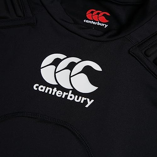 Canterbury Unisex CCC Rugby Schutzweste, Schwarz/Weiß/Silber, M UK