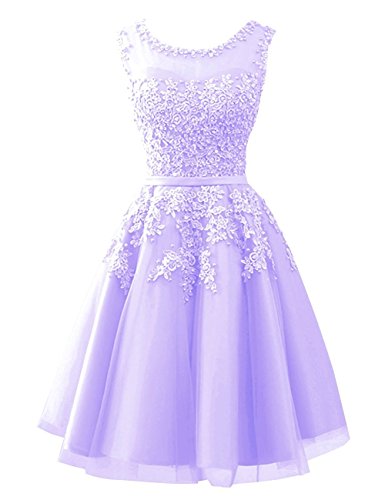 Robe de soirée pour femme courte lavande pour éviter les ourlets complexes