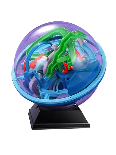 AAGWW 立体迷路 ボール 3D 迷路ボール perplexus パープレクサス 球体 138 ステージ 知育玩具 知的開発 集中力向上 親子対戦 バランス感覚養成 知能ゲーム パズルおもちゃ 子供向けギフト（中級サイズ L）
