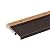 Exterior Inswing Threshold | Oak & Aluminum Adjustable Sill with Wood Base | 5 3/4” Wide | 3 Feet Long | Adjusts from 1 1/8” to 1 1/2” High | Brown Aluminum | Primed Wood Base