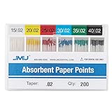 JMU 200 Stück Papierspitzen - Taper .02 #15-40 - Anti-Verschüttungsbox