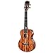 KEPOHK Konzert-Tenor-Ukulele Alles für professionelle Spieler mit Tonabnehmer, Premium-Gig-Tasche, 23-Zoll-Ukulele mit Tonabnehmer