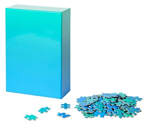 Areaware Puzzle dégradé (Bleu/Vert) 2PMS+ Vernis Brillant sur Panneau de Particules de 2 mm 18 x 0 x 24 cm