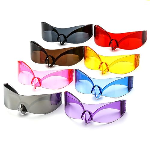 helena 80s Futuristic Cyclops Cyber Visor Sunglasses Men Women Punk Style Cosplay Visor Glasses Y2K Alien Mono sunglasses3