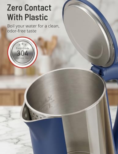 Image of Electric Kettle Temperature Control, 1.7L Large Electric Tea Kettle, 4H Keep Warm Hot Water Boiler with 6 Presets, LED Screen Electric Kettles for Boiling Water, Boil-Dry Protection