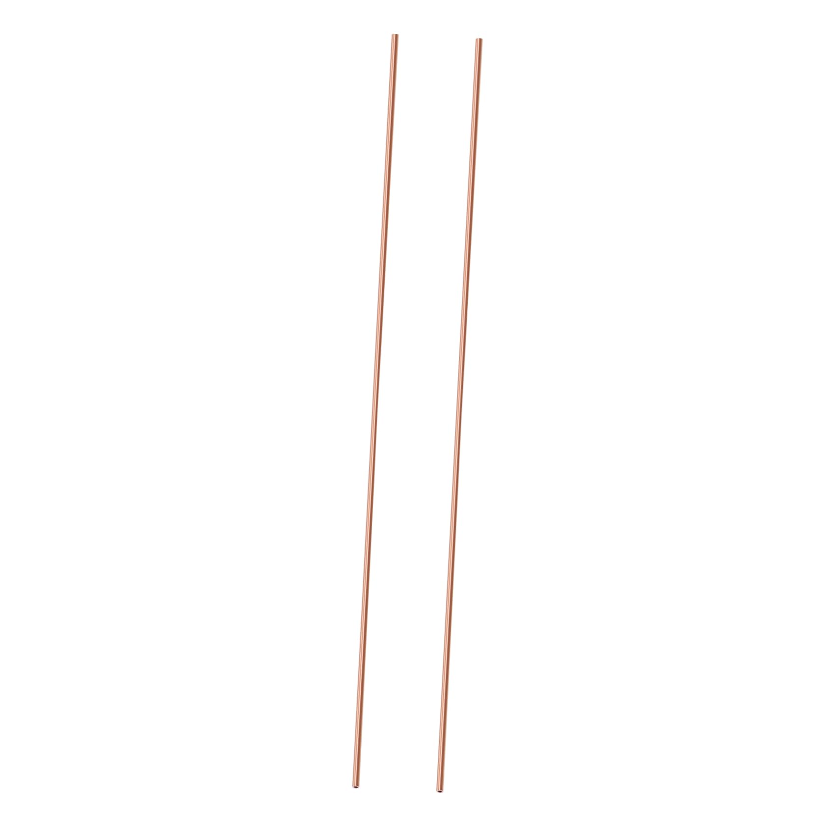FUNOMOCYA 2pcs Copper Round Tube Crafting Metal Rods Metal Rods for Crafts Copper Tubes Copper Rods Metal Rods for Crafting Copper Sticks for Crafts Copper Sticks for Crafting Copper Tubing