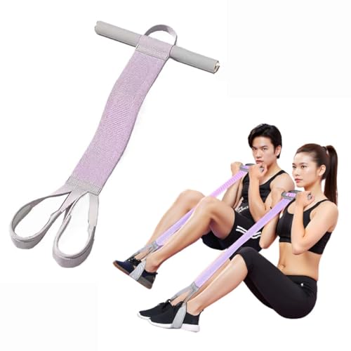 Image of 2025 New Yoga Pedal Resistance Fabric Band with Handles Anti-Broken Elastic Sit Up Pull Rope for Strength Training 120lb Full-Body Excercise Band Portable Unisex Resistance Exercise Bands