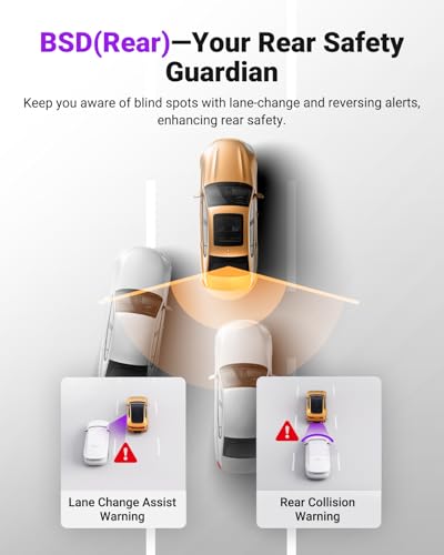 Vantrue S1 Pro Max 4K Starvis 2 Dashcam Auto Anteriore, 5G Wlan, Gps 155° Hdr, Monitoraggio, Lte Opzionale, Smart Adas, Comando Vocale, Modo Privacy, 1TB Max - 3