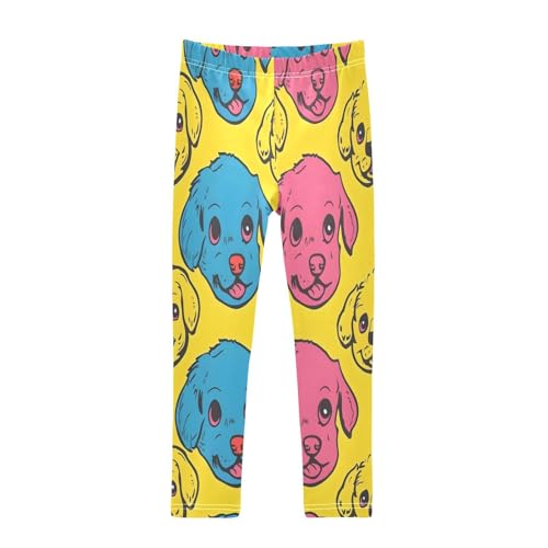 Bolaz Toddler Girls Leggings Printed Yoga Pants Leggings Line Puppy Cartoon for Kids