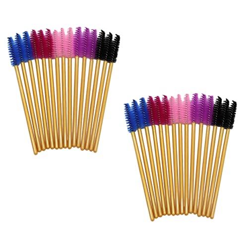 Healvian 250pcs Disposable Eyelash Brush Applicator Makeup Tool for Eyelash Combing Easy to Hold Handle Smooth Polishing Effect Travel Friendly