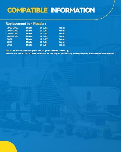 Image of PHILTOP 513155 2 x Front Wheel Bearing Hub Assembly for Mazda Miata
