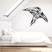 Autocollant mural en vinyle motif corbeau gothique en forme de corbeau - Décoration de chambre à coucher - Amovible - 55 x 42 cm
