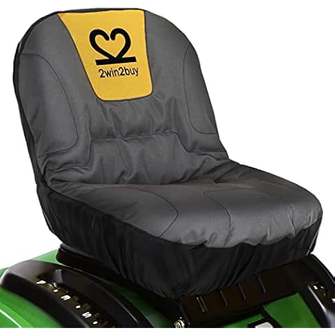 2win2buy Lawn Mower Seat Cover, Riding Mower Seat Cover Cushion Replacement with Padded Waterproof Garden Tractor Seat Cover for Cub Cadet Troy Bilt Craftsman Zero Turn John Deere Lawn Mower Tractor Cover