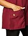 WonderWink Women's Scrubs Four Way Stretch Sporty V-Neck Top, Wine, Large