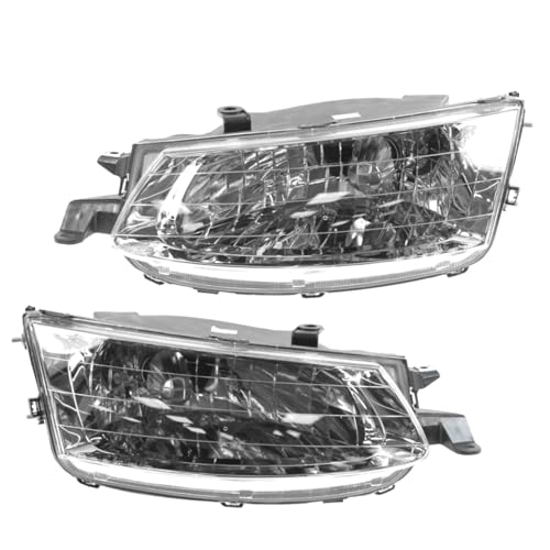 Image of TRQ 2 Piece Headlight Assembly Set Driver & Passenger Side Compatible with Toyota Solara 1999-2001 TO2502131 TO2503131 81110-06050 8111006050 81150-06050 8115006050