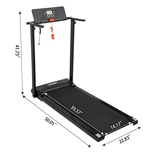 Caminadora eléctrica plegable 2.2 hp 220 lb max carga miniatura 4