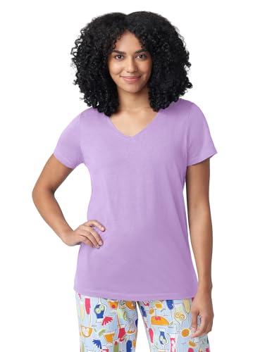 Image of HUE Women's Summer Vacation Pajama Separates, Soft, Whimsical Print Pjs with Tropical Beach Themes, Flip Flops, Cocktails
